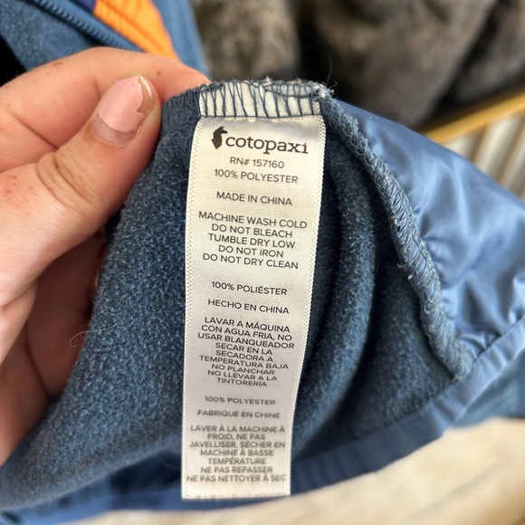 GUC Cotopaxi Men’s Tecca Fleece Full Zip Light Jacket Blue Hiking Outdoors, S - Picture 6 of 6